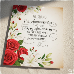 Anniversary Wishes to a Husband