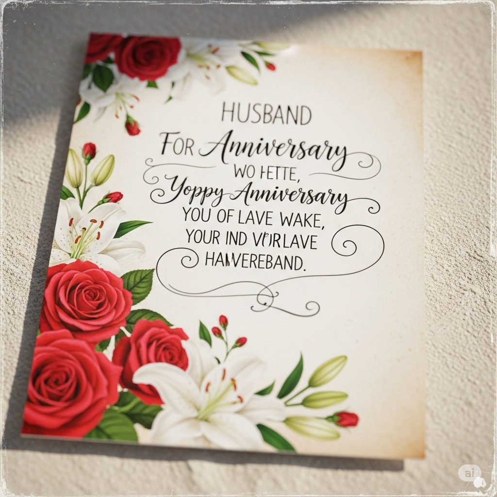 Anniversary Wishes to a Husband